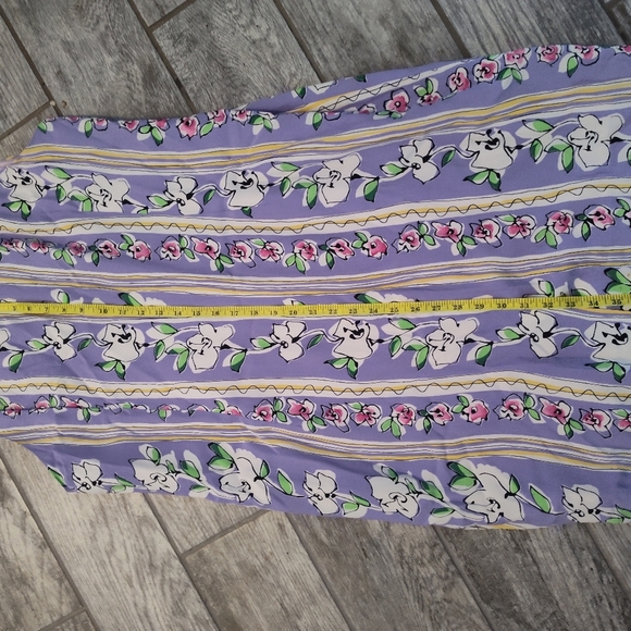 Floral Sleeveless Dress in Purple and Yellow #256 - Picture 3 of 4